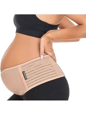 AZMED pregnancy support belt tan/nude one size